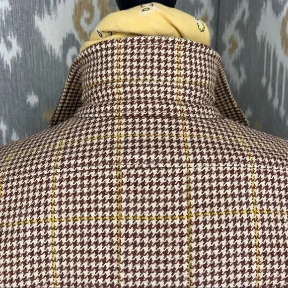 Ralph Lauren Collection Brown Multi Wool Check Plaid Jacket - Picture 5 of 16